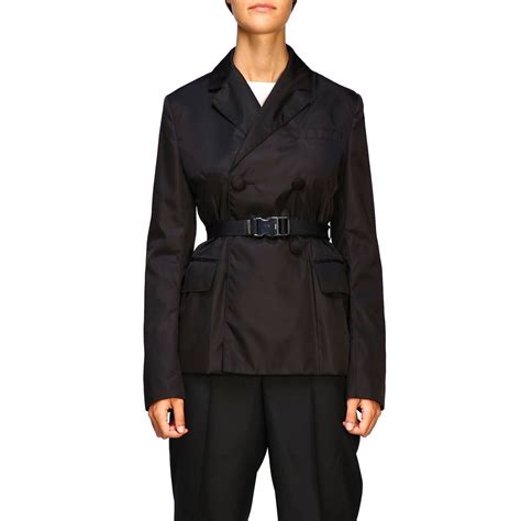 prada blazer women|prada women's double breasted jackets.